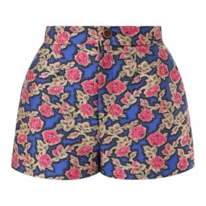 RedValentino Roses Floral Jacquard Brocade Shorts NWT Size 38 US 2
